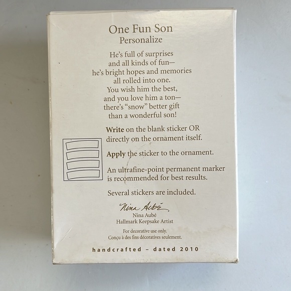 Bundle of Hallmark Keepsake Son & Daughter Ornaments - Picture 13 of 13